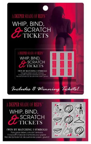 Kheper Games Whip Bind and Scratch Tickets 8 Intimate Activities - Sex Games, Coupons and Tricks