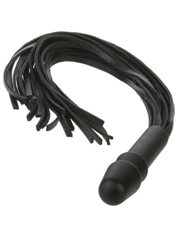 Doc Johnson Whip It Vac U Lock Leather Flogger for Impact Play - Strap On Sextoys