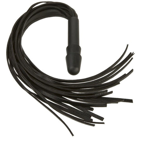 Doc Johnson Whip It Vac U Lock Leather Flogger for Impact Play - Strap On Sextoys