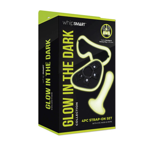 Xgen Products Radiant Bliss WhipSmart Glow In Dark 4pc Strap On Pleasure Set - Strap On Sextoys