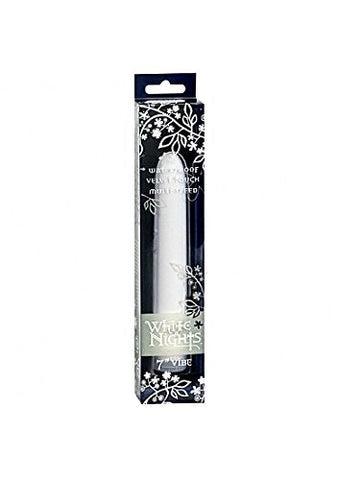 Doc Johnson White Nights Velvet Touch Bullet Vibrator Multi Speed Waterproof - Bullet Vibrators