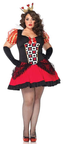 Leg Avenue Wicked Queen Costume Dramatic Royal Roleplay Outfit - Fancy Dress Ups