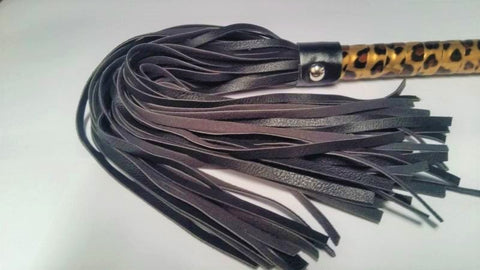 BDStyle Wild Leopard Whip 32cm BDSM Impact Play - Whips And Crops