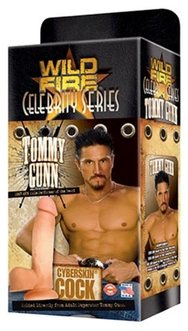 Topco Wildfire Celebrity Series Tommy Gunn CyberSkin Cock Realistic Dildo - Realistic Dildos