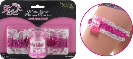 Seven Creations Cheeky Willy Shot Glass Garter Bachelorette Party Adult Fun - Sex Games, Coupons and Tricks