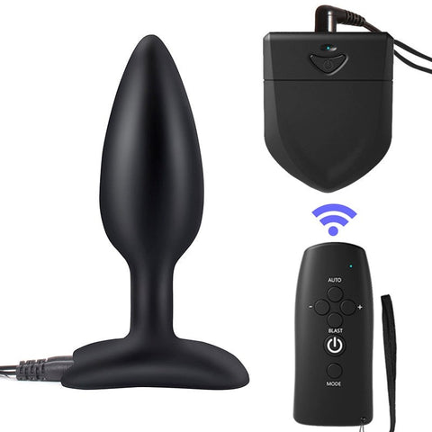 BDStyle Wireless Electric Shock Anal & Penis Plug Dual Stimulation - Penis Plugs