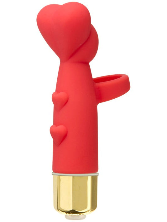 Doc Johnson Wonderland The Heavenly Hart Mini Massagers Finger Vibrator - - Finger and Tongue Vibrators