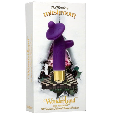 Doc Johnson Wonderland Mystical Mushroom Mini Massagers Finger Vibrator - Clit Ticklers and Pulsators