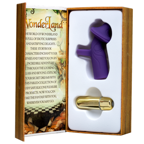 Doc Johnson Wonderland Mystical Mushroom Mini Massagers Finger Vibrator - Clit Ticklers and Pulsators