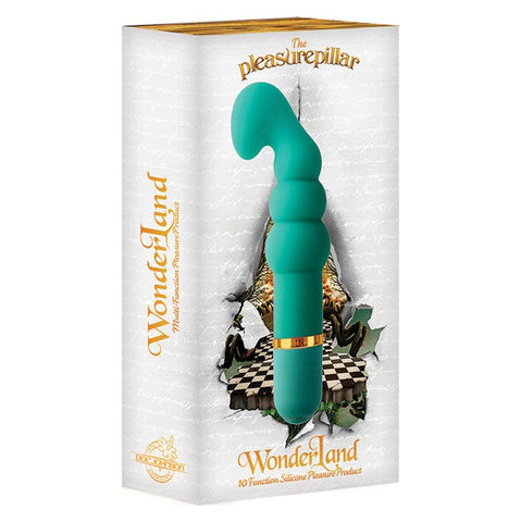 Doc Johnson Wonderland The Pleasure Pillar Clitoral Massager with 10 Functions - Clit Ticklers and Pulsators