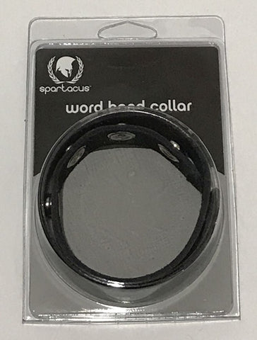 Spartacus Enterprises Wordband Collar BAD KITTY Oil Tanned Leather BDSM - Collars and Leads