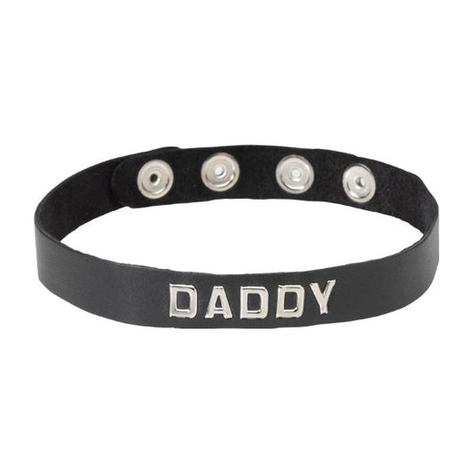 Spartacus Enterprises Wordband Collar DADDY Bold Dominance Statement - - Collars and Leads