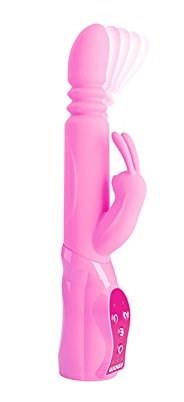 Pipedream Products Wow! G Motion Triple Action Rabbit Vibrator - Rabbit Vibrators