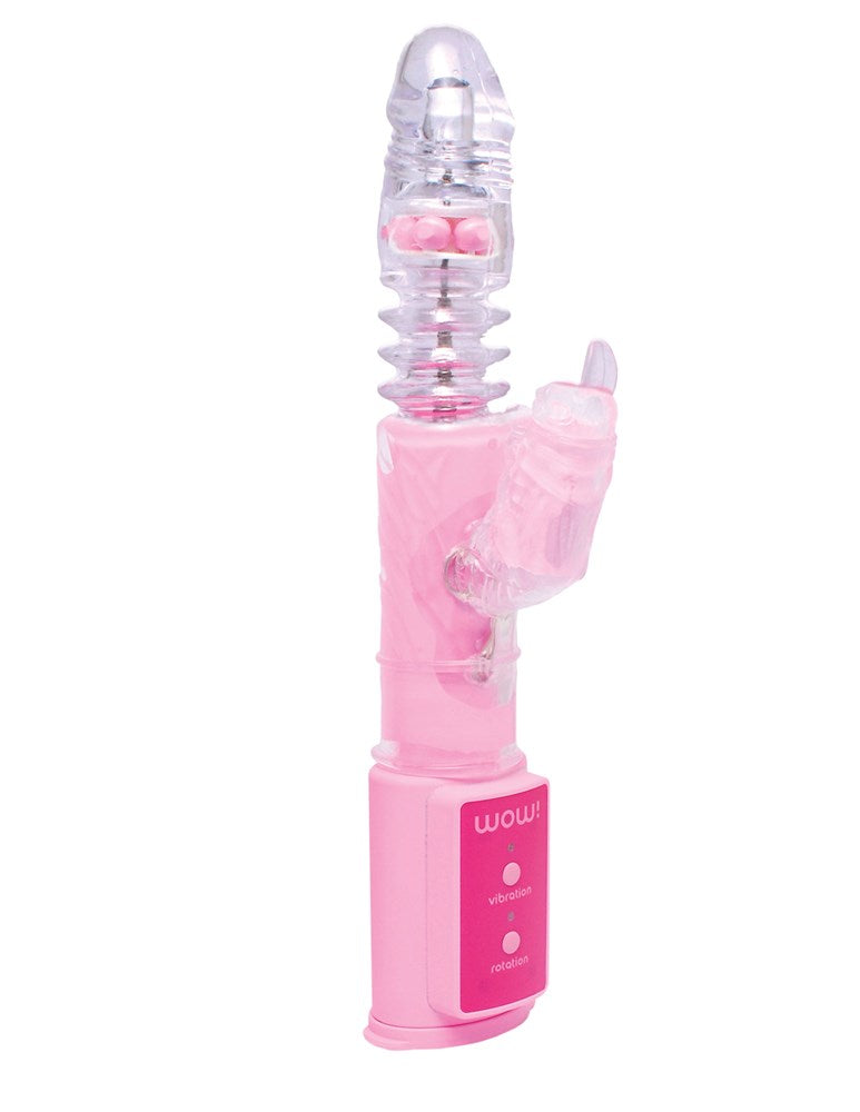 Pipedream WOW! Thruster Multi Speed Rabbit Vibrator Triple Action Design - Rabbit Vibrators