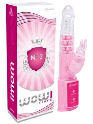 Pipedream WOW! Vibe No.2 Multi Speed Rabbit Massager with 100 Vibration Patterns - Rabbit Vibrators