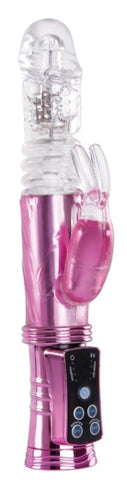 NS Novelties Wyld Vibes Bunny Pink Rabbit Vibrator with Dual Stimulation - Rabbit Vibrators