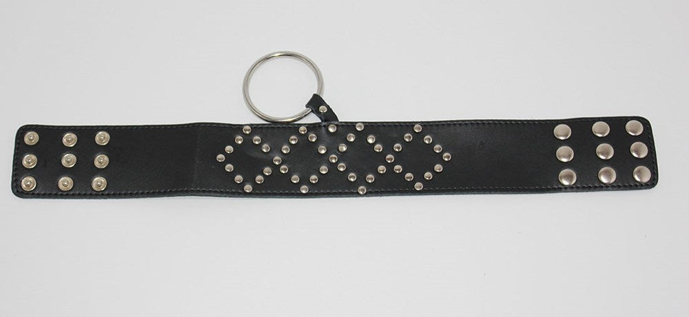 BDStyle Submissive Allure Wyred Slave Studded Posture Collar Metal O Ring - Collars and Leads
