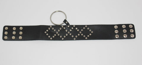 BDStyle Submissive Allure Wyred Slave Studded Posture Collar Metal O Ring - Collars and Leads