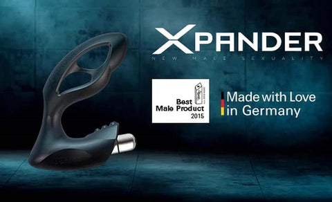 XPANDER X4+ Deep Black Solo Fit Options Expandable Prostate Massager - Prostate Toys