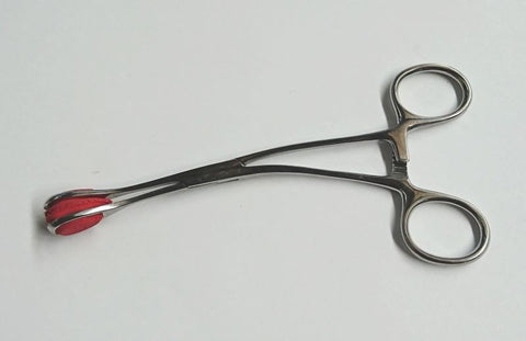 Hells Couture Young Tongue forceps with Curved Handle 17cm Curved Design - Dental and Clinical