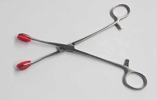 Hells Couture Young Tongue forceps with Straight Handle 20cm Medical BDSM Tool - - Dental and Clinical