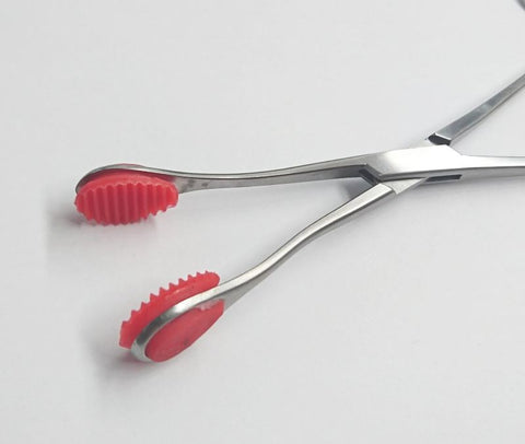 Hells Couture Young Tongue forceps with Straight Handle 20cm Medical BDSM Tool - Dental and Clinical