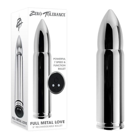 Evolved Zero Tolerance Full Metal Love Vibrating Bullet Massager Premium Metal - Bullet Vibrators