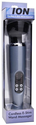 XR Brands Zeus Ion Cordless E Stim Wand Massager Dual Action Stimulation - Electro Sex
