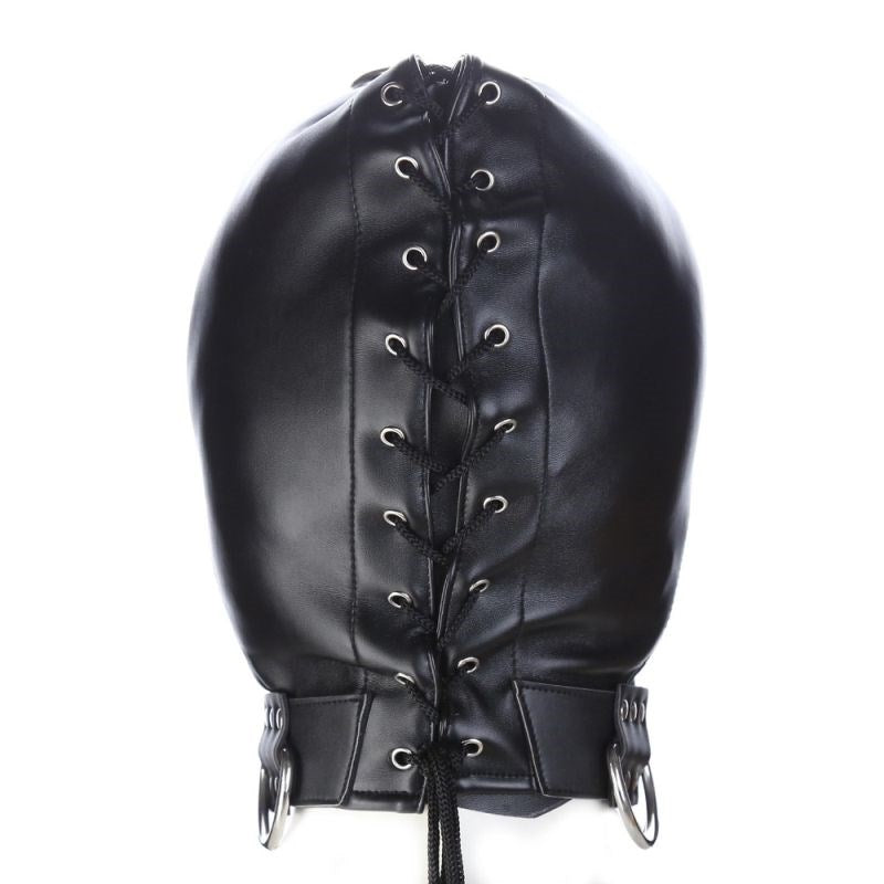 Zipper Mouth Bondage Hood Harder, Longer, Better - - Bondage Hoods
