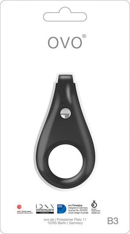 OVO B3 Vibrating Cock Ring with Clitoral Stimulator for Couples - Cock Rings
