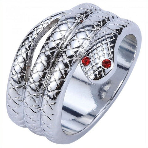 BDStyle Snake Metal Cock Ring Premium Stainless Steel with Serpent Design - Cock Rings
