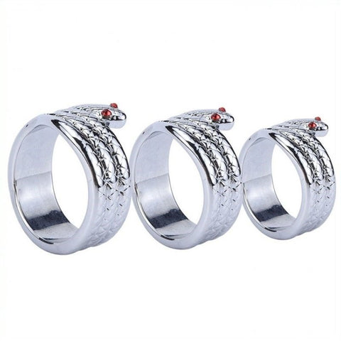 BDStyle Snake Metal Cock Ring Premium Stainless Steel with Serpent Design - Cock Rings
