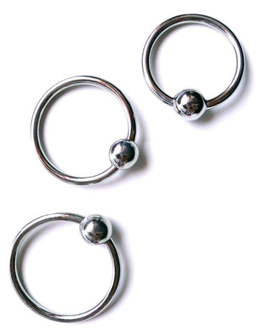 Hells Couture The Frisky Head Ring & Ball Stainless Steel Penis Ring - Cock Rings