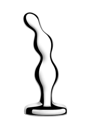 B Vibe Premium Stainless Steel Anal Beads Intense Stimulation and Weighted - Anal Beads and Balls
