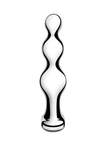 B Vibe Premium Stainless Steel Anal Beads Intense Stimulation and Weighted - Anal Beads and Balls