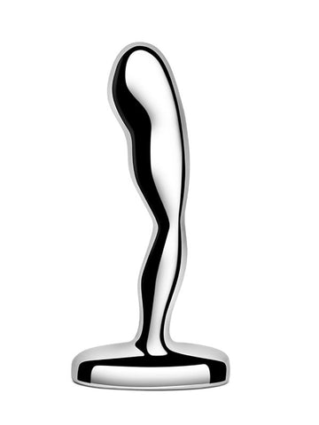 B Vibe Stainless Steel Prostate Stimulator Targeted Pleasure Premium Steel - Prostate Toys