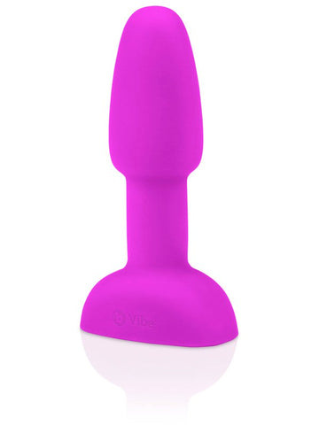 B Vibe Discreet Rimming Pleasure Petite Plug with Rotating Beads - Butt Plugs