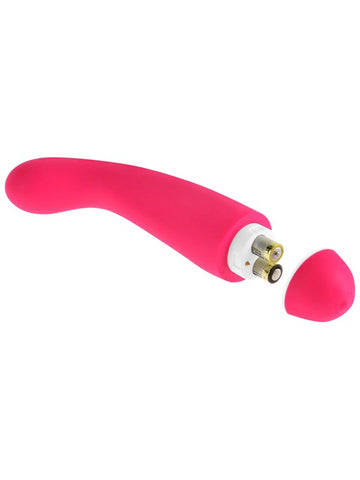 Pipedream Products Jimmyjane INTRO 6 Silicone G Spot Vibrator Pink Curved - G-Spot Vibrators