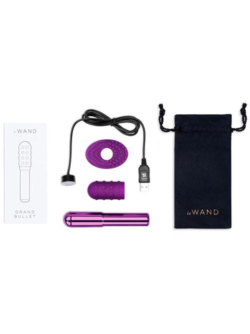 Le Wand Chrome Grand Luxury Bullet Vibrator with 11 Vibration Modes - Bullet Vibrators