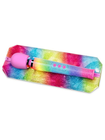 Le Wand Rainbow Ombre Vibrating Body Wand Massager with Flexible Neck - Body Wands