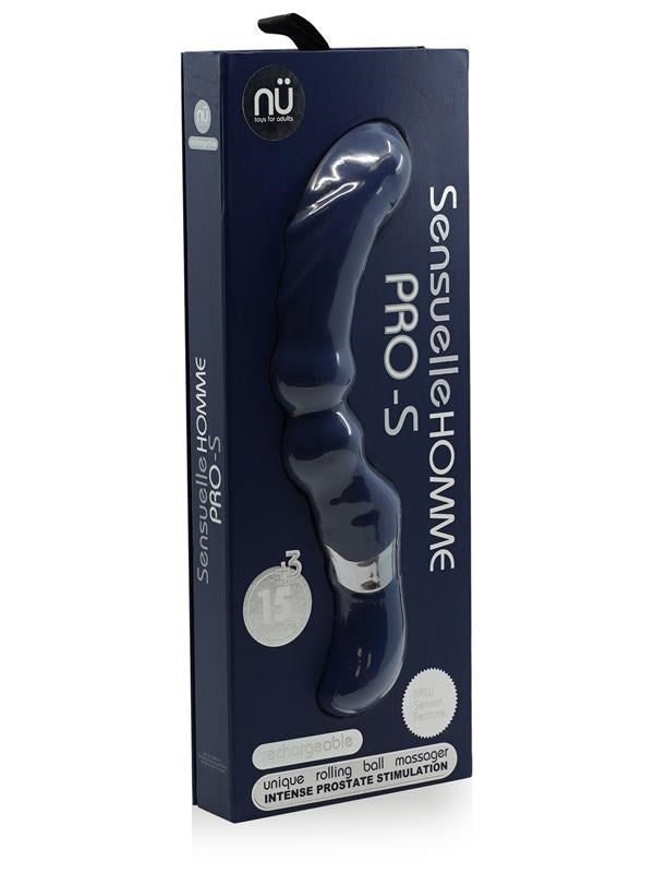Nu Sensuelle Homme Pro S Premium Vibrating Prostate Massager with Roller Tech - - Prostate Toys