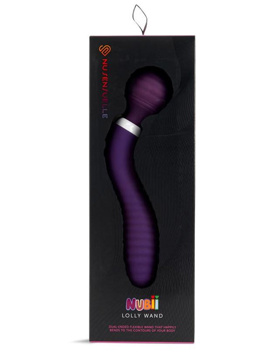 Nu Sensuelle Nubii Lolly Flexible Dual Ended Pleasure Wand Dual Motor - - Body Wands