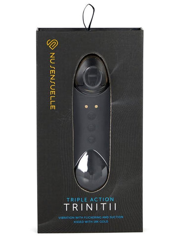 Nu Sensuelle Trinitii Tri Stimulation Clitoral Vibrator with Triple Action - Finger and Tongue Vibrators