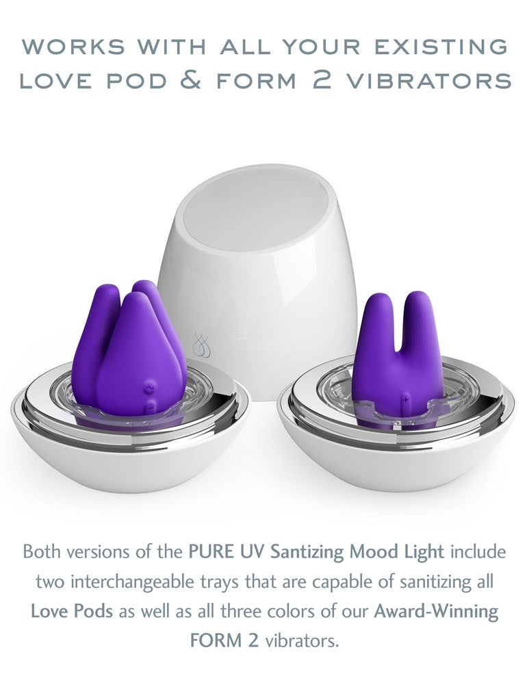 Pipedream Products Jimmyjane Love Pods Tre Pure UV Sanitizing Mood Light - Clit Ticklers and Pulsators
