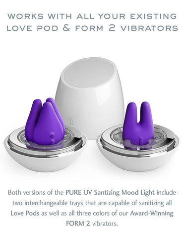 Pipedream Products Jimmyjane Love Pods Tre Pure UV Sanitizing Mood Light - Clit Ticklers and Pulsators