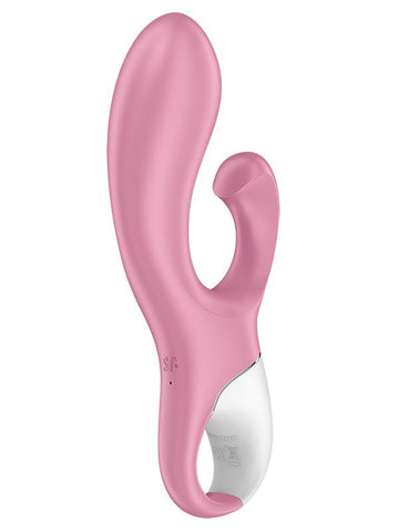 Satisfyer Air Pump Bunny 2 G Spot Rabbit Vibrator with Inflatable Shaft - Rabbit Vibrators