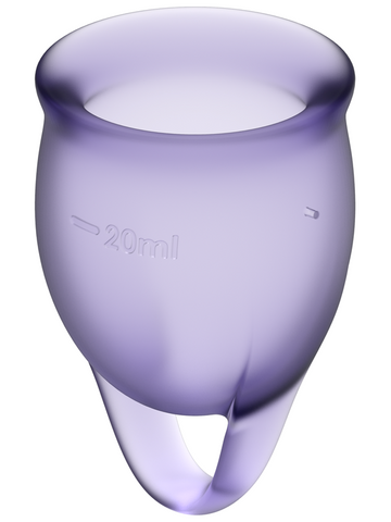 Satisfyer Feel Confident Silicone Menstrual Cup Medical Grade Protection - Menstrual Cups