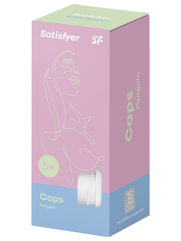 Satisfyer Penguin Climax Tips Clitoral Stimulator Attachment Five Shapes - Clit Ticklers and Pulsators