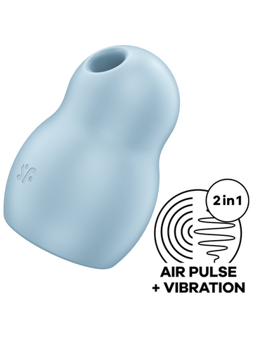 Satisfyer Pro To Go 1 Air Pulse Clitoral Vibrator Dual Motor Travel - G-Spot Vibrators