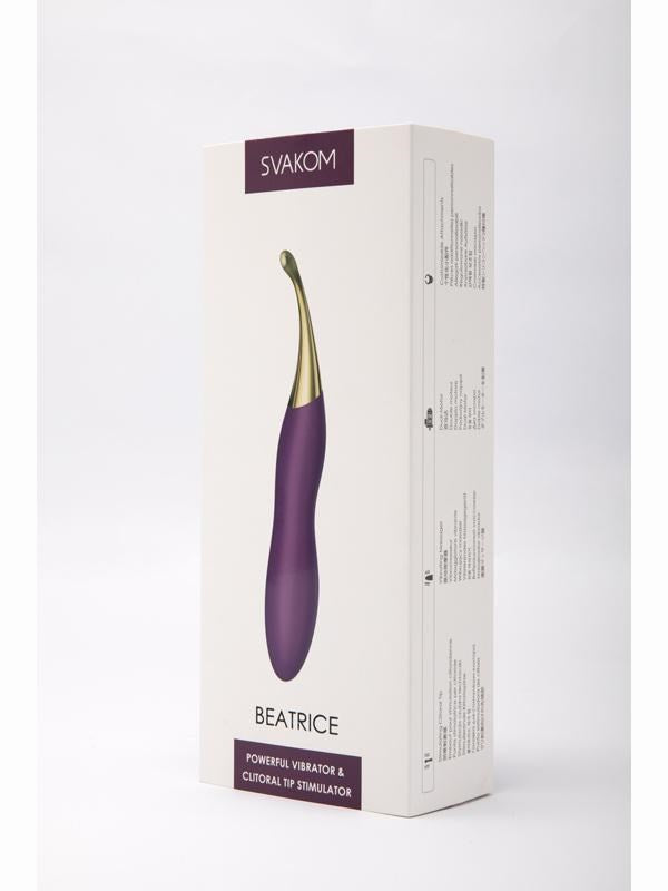 Svakom Beatrice Dual end Clitoral Vibrator with Interchangeable Attachments - - G-Spot Vibrators